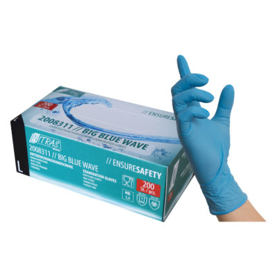 NITRAS Medical 2008311 BLUE WAVE Nitril-Einmalhandschuhe Blau