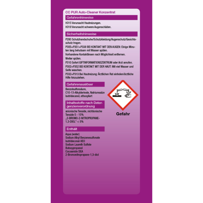 CC PUR SiHis Auto-Cleaner Konzentrat