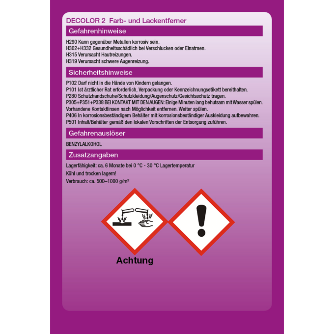 DECOLOR 2 Farb- und Lackentferner