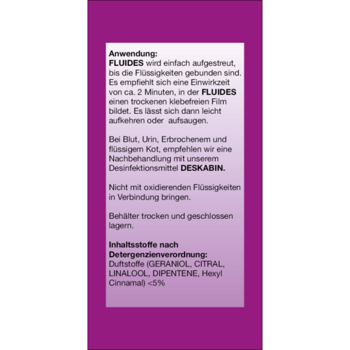 FLUIDES SiHis Absorptionsmittel mit hoher Quellfähigkeit