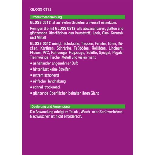 GLOSS 0312 gebrauchsfertig