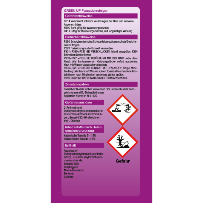 Fassadenreiniger & Grünbelagentferner