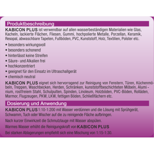 KABICON PLUS 5l Kanister Beschreibung
