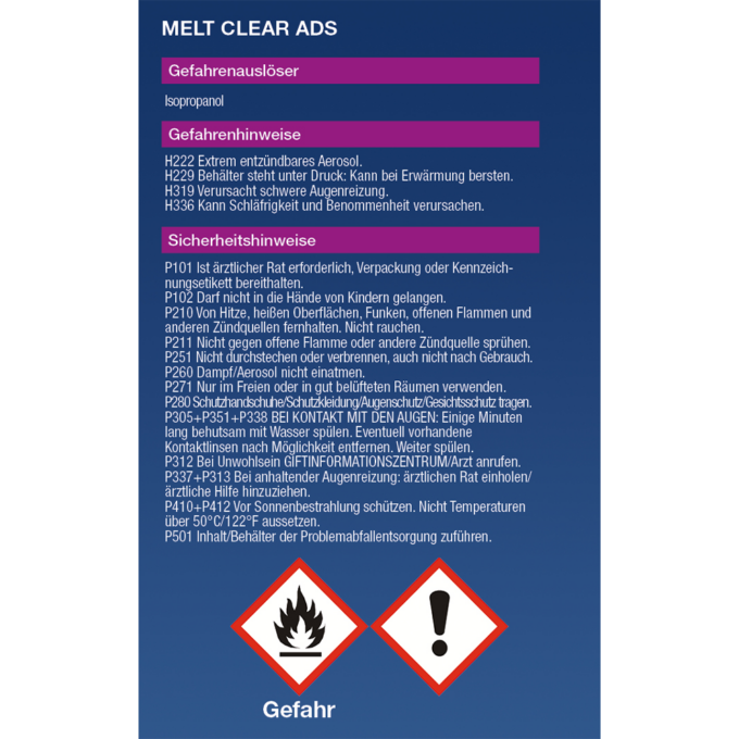 MELT CLEAR ADS SiHis Enteiserspray