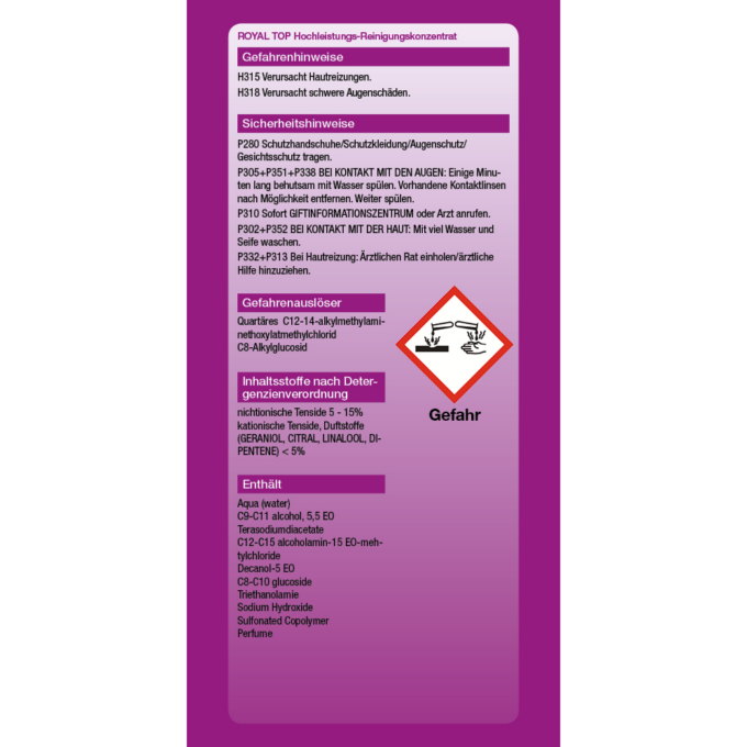 Hochleistungsreiniger