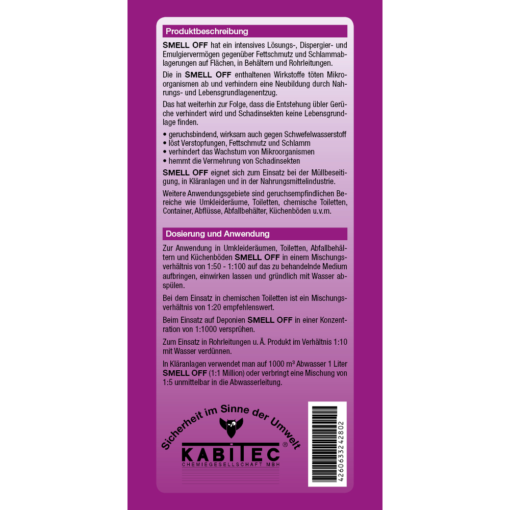 SMELL OFF Fettlöser / Geruchsbinder