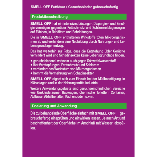 Fettlöser / Geruchsbinder