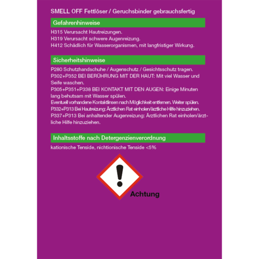 Fettlöser / Geruchsbinder