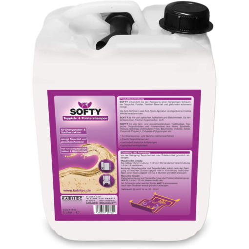 Softy 5 Liter Kanister SOFTY Profi Teppichreiniger Polstershampoo
