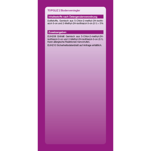 TOPGLIZ 2 SiHis Hochwertiger Bodenversiegler