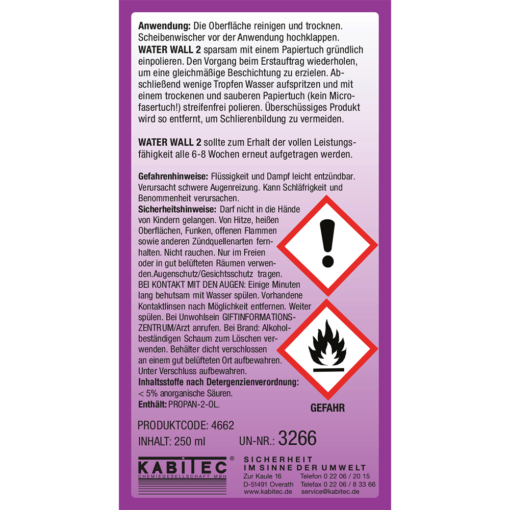 Nano Scheibenversiegelung mit Abperleffekt