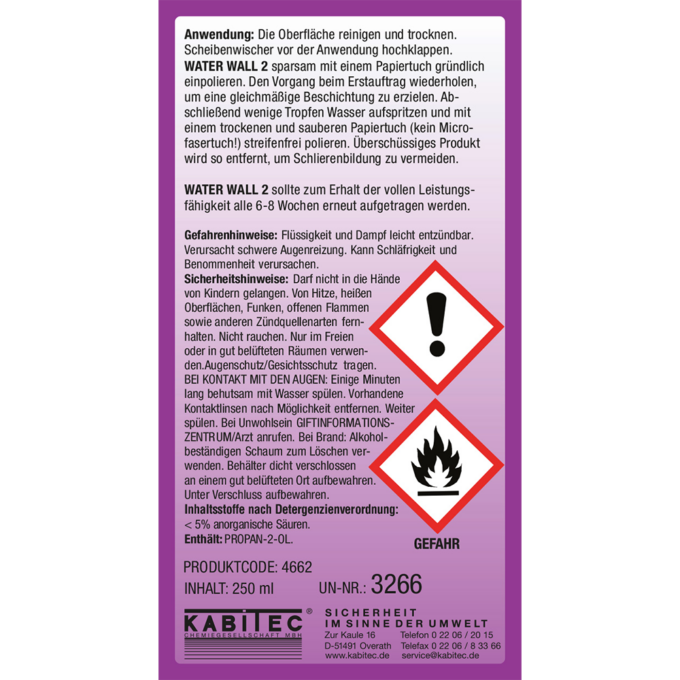 Nano Scheibenversiegelung mit Abperleffekt