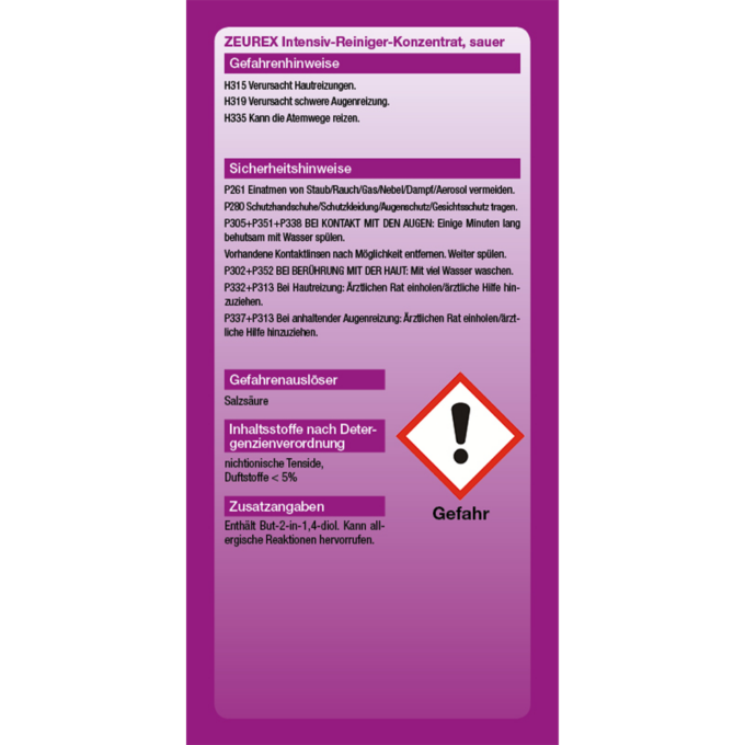 Intensiv-Reiniger Konzentrat