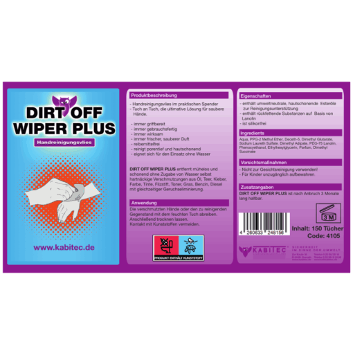 DIRT OFF WIPER PLUS Produkt
