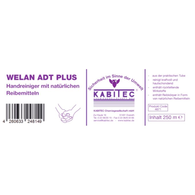 Etikett_WELAN ADT PLUS V Tube